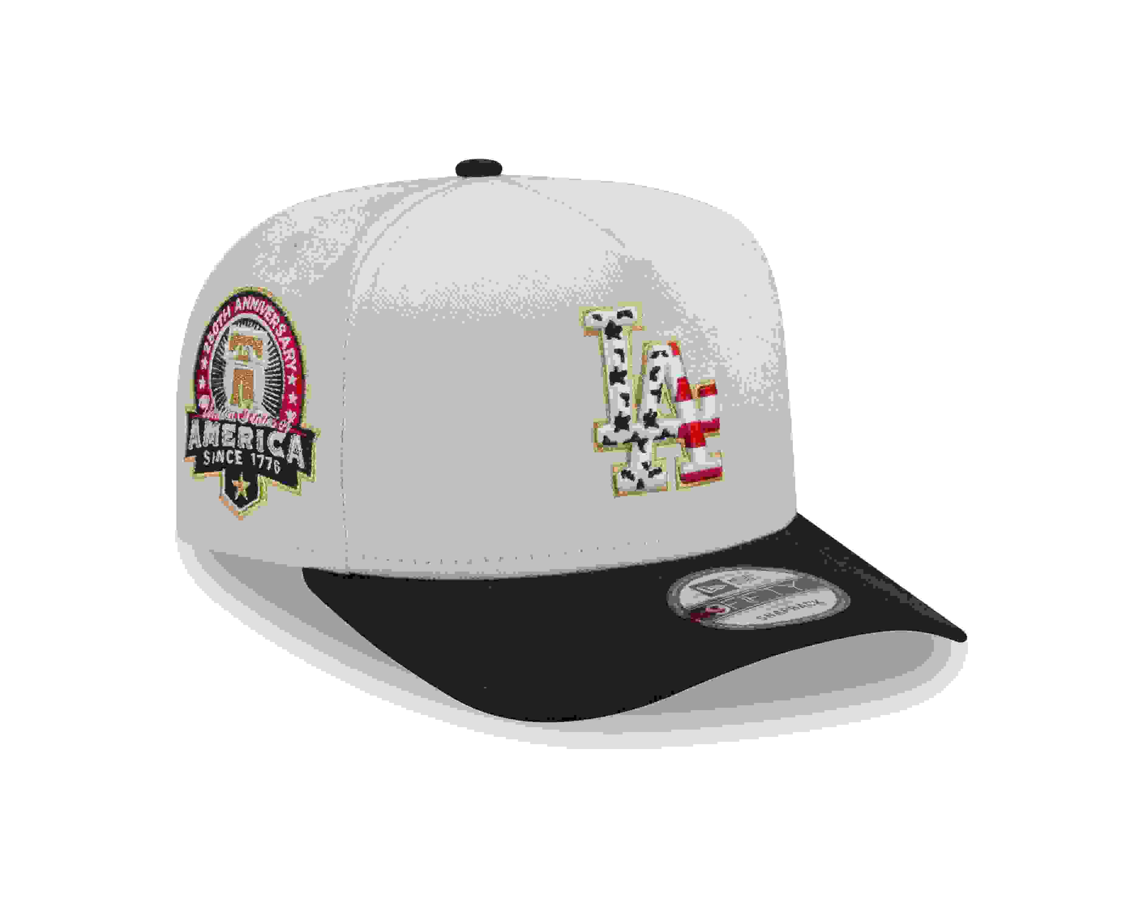 New Era Los Angeles Dodgers 9FIFTY A-Frame 4th of July Cream Snapback Hat